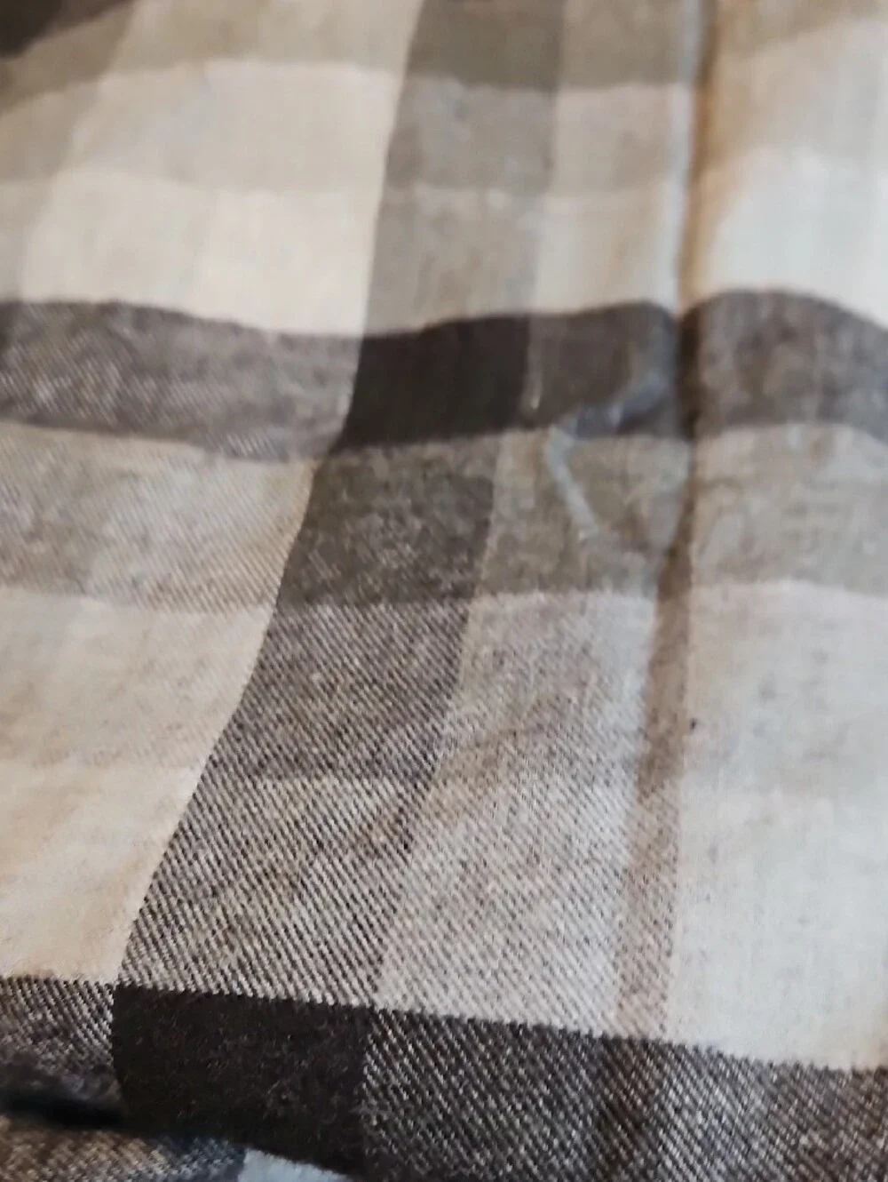 New 4  STANDARD SIZE Brooklinen Gray Plaid PILLOW CASES 2 Patterns